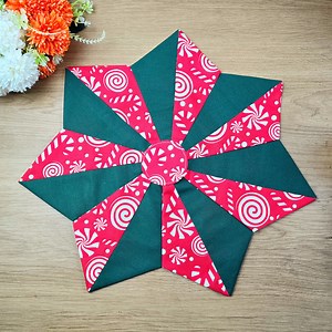 27K views · 234 reactions | Easy Christmas Star Table Topper | Festive Patchwork Decoration | Beginner Friendly Sewing Project | Good idea girls | Facebook