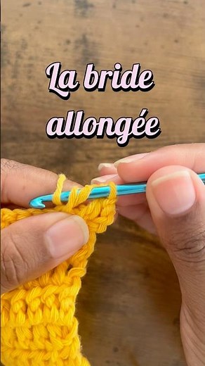 Crochet tuto - la bride allongée (extended double crochet) #crochet