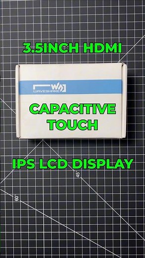 Raspberry pi 3.5inch HDMI Touch LCD Display, 640×480, Audio jack, squard monitor #raspberrypi5