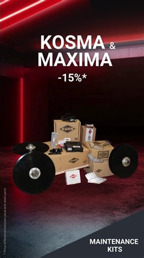 Up to 30% savings on KUHN maintenance kits!
