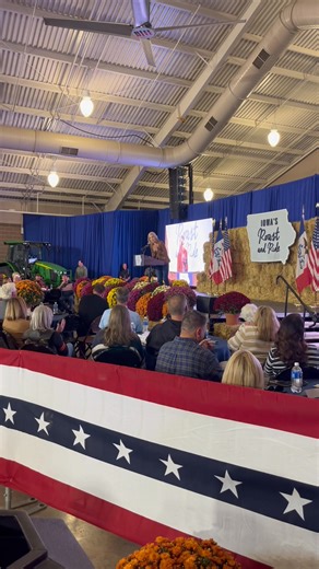 Another incredible Roast and Ride in the books with Joni Ernst. Iowans have been blessed by Joni’s strong, conservative leadership. I know she isn’t done serving our state & country 🇺🇸❤️ | Ashley Hinson