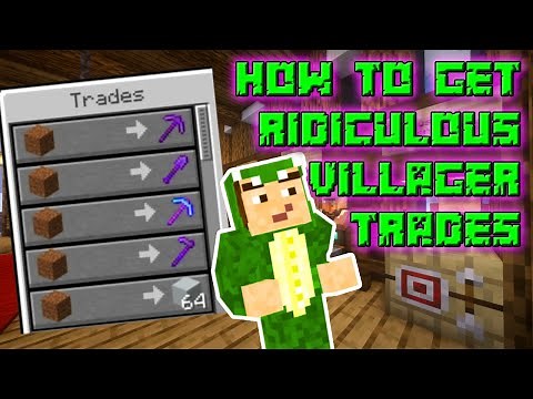Cheat your way to ULTIMATE Villager Trades - Minecraft Villager Trading Hall Tutorial