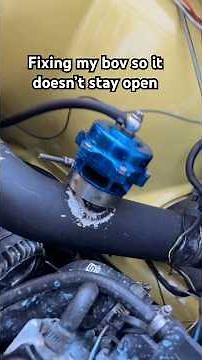 How to fix a stuck open blow off valve