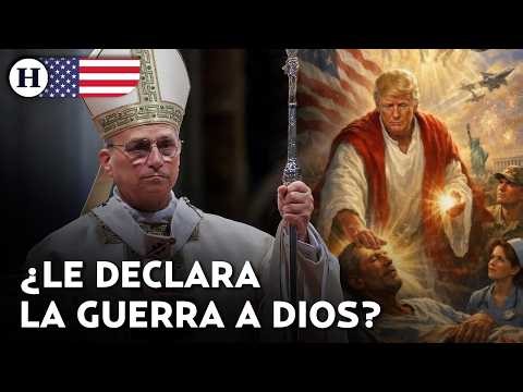 ¡Se cree Dios! Trump difunde imagen hecha con IA como Jesucristo y estalla contra el Papa León XIV
