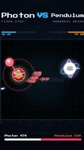 Photon vs Pendulum: Battle Simulation #shorts #physics