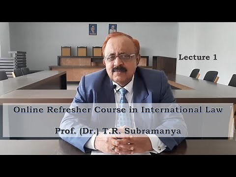 Lecture 1 Sources of International Law