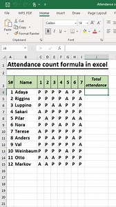 83K views · 497 reactions | Attendance count formula in excel  #exceltutorial #exceltips #exceltricks #spreadsheets | Time to Office | Facebook
