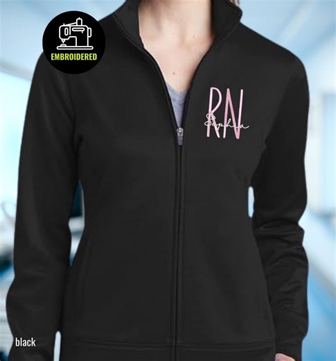 Embroidered RN Full Zip Jacket, Nurse Graduation Customized Pullover, W010 - Etsy