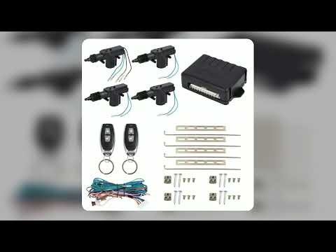 12V Universal Remote Control Entry System Car Central Control Lock with 4 Door Lock Actuators Keyles