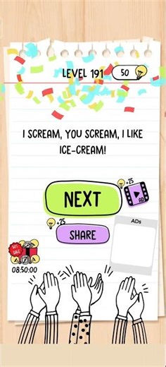 Brain Test Level 191 Solution & Walkthrough | Tricky Puzzles (Android & iOS Shorts)