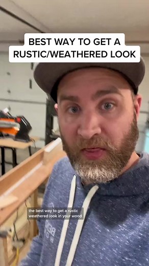 7.2K views · 125 reactions | How to get a RUSTIC/WEATHERED look in your wood project. #DIY #wood #carpentry #carpenter #tools #drawing | Benderhomes | Facebook
