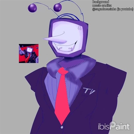 Defernull tenna speedpaint :p #art #tenna #deltarune #speedpaint #ibispaint