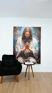 Comente “Eu quero!” Quadro Jesus Estilo Grid Art Explore a beleza e a espiritualidade com a obra de arte “Jesus Grid Art”. Este quadro único retrata Jesus em uma posição de oração, transmitindo serenidade e devoção. O estilo artistico geométrico é composto por pequenos quadrados, como em um grid, meticulosamente criados através da manipulação cuidadosa do artista sobre a arte. Cada detalhe dessa peça inspiradora é uma representação do poder da fé e da busca pela conexão divina. Os quadrados form