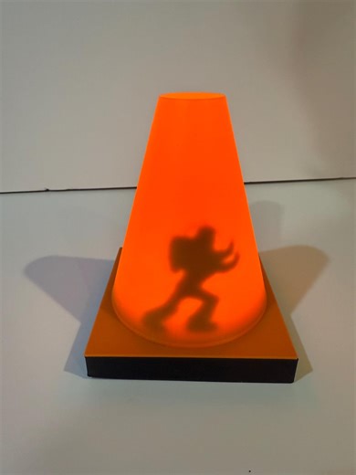 Toy Story 2 Inspired - Hidden Shadow Crossing Cone Lamp | Street Crossing Illusion Light | Movie-inspired Accent Night Light - Etsy