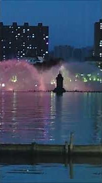Relaxing Fountain Lake Night Ambience 🌊 Fall Asleep Fast Vol.6