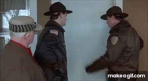 Jerry Lundegaard getting arrested at the end of Fargo on Make a GIF