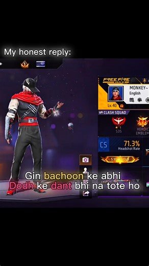 Free fire DI 📈❤️‍🩹 #freefire #freefiremax