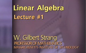 MIT 18.06 Linear Algebra 线性代数 麻省理工公开课 THE GEOMETRY OF LINEAR EQUATIONS AI增强1080P