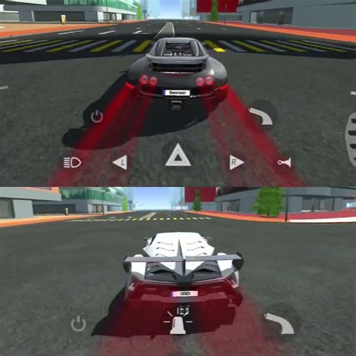 lambo vs bugatti race #support gaming