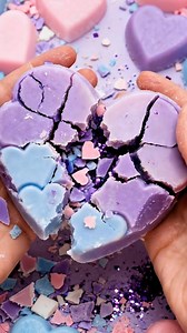 17K views · 48 reactions | Satisfying Soap Crushing: Glitter Hearts & Soothing Sounds ASMR #ASMR #ASMRSoap #OddlySatisfying #SoapCrushing #Satisfying #Relaxing #Glitter #Soap #ASMRCommunity #Crushing #VisualASMR #StressRelief #Calm #SensoryPlay #Foryou #fyp | Azroo | Facebook