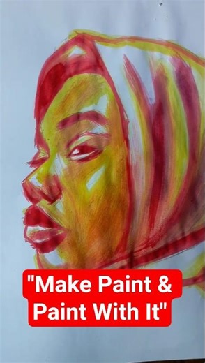 I Made My Own Paint From Flowers 🌺 | No Store-Bought Paint #shortsfeed #art #artwork #trendingshorts