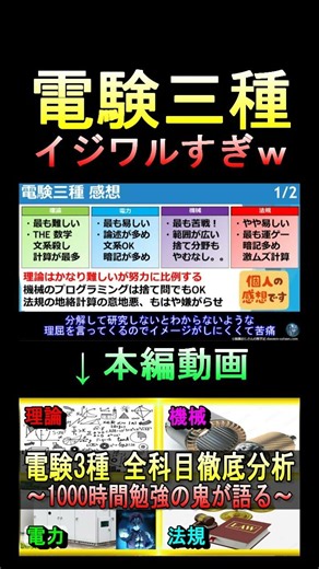 電験三種イジワル過ぎて気が狂うｗｗｗ #電験 #ビルメン #設備管理 #電気主任技術者 #資格 #勉強