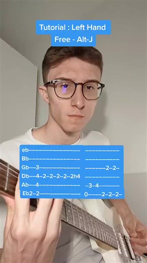 How To Play Left Hand Free on Electric Guitar - Alt-J Tutorial