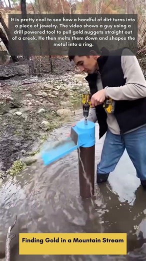 Finding Gold in a Mountain Stream