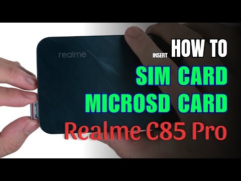 How to Install a SIM Card to Realme C85 Pro