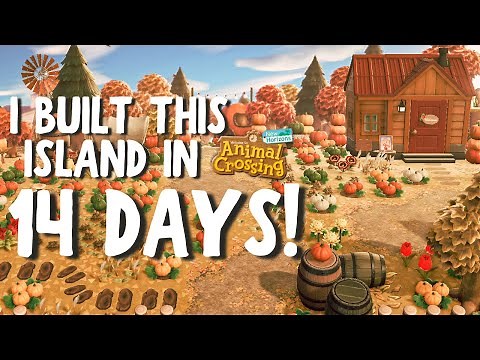 My FALL & FARMCORE ISLAND TOUR | 14-Day-Island-Challenge | Animal Crossing: New Horizons