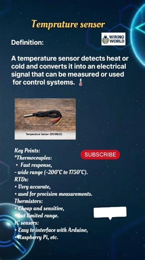 Temperature Sensor#electrical#shorts#ytshorts#sensor#wiringworld