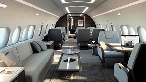 The first ACJ TwoTwenty arrives at Comlux and we preview luxury interior design options. | Aviation International News
