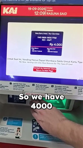 Weird Ticket Machine in the Jakarta Metro