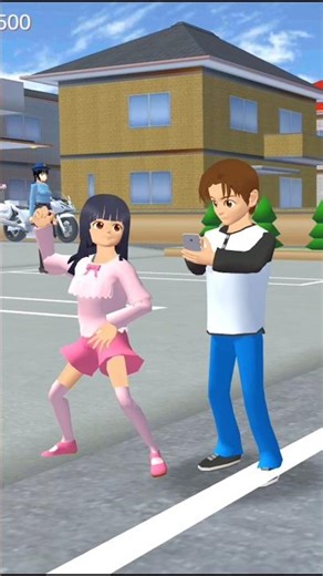 My girlfriend is dance yuta's dance #sakura #sakuraschoolsimulator