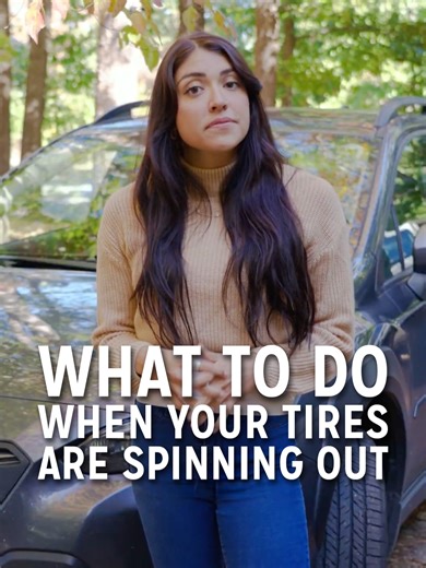 Tires spinning out? 🛞 Don’t panic, here’s three essential things to do instead if your tires lose traction. Stay safe and master winter driving with more tips at AAA.com/AutoKnowledge. #WinterDriving #DriveSafe #AAARoadside #CarTips #TireTraction