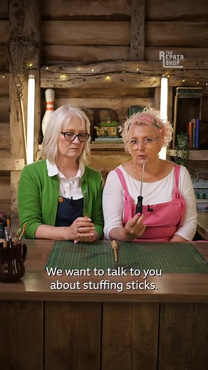 What are stuffing sticks? 🧸 #TheRepairShop | The Repair Shop