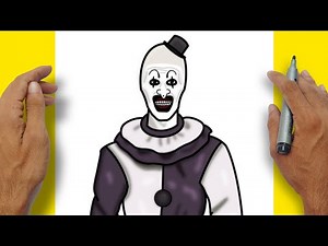 How to Draw ART CLOWN Easy Step-by-step | Halloween | Full Body