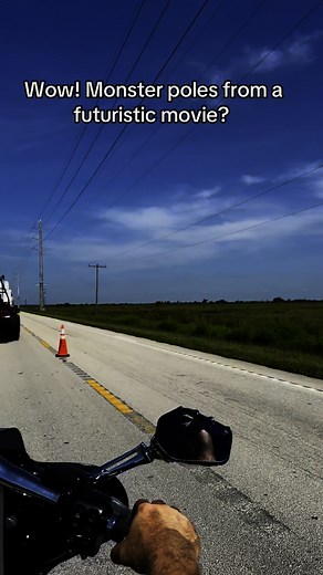 Crazy!!! Huge Steel Monster electric poles!! Look like from a futuristic movie! #florida #sebringflorida #futuristic | Roaming Steves Mobile RV Service