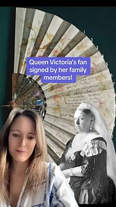 123K views · 4.9K reactions | Look at Queen Victoria’s amazing fan - signed by many of her relatives! #history #queenvictoria | History with Amy | Facebook