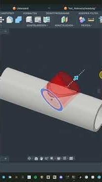 Parametrische Rohrverschneidung in Fusion 360 erstellen #Shorts