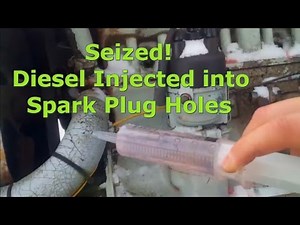 Ferguson TEA 20 - Seized! Diesel down spark plug holes