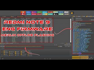 Redmi Note 9 Eng Firmware Merlin Offline Flashing || WITH UNLOCKTOOL