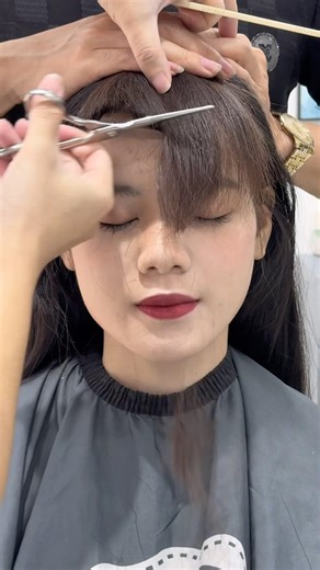 My first time getting bangs, and this is the result | Rick Hair Studio#hair #rickhairstudio #toc