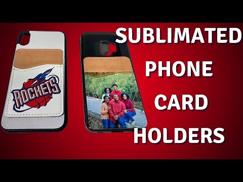 HOW TO SUBLIMATE A PHONE CARD CASE | SUBLIMATION FOR BEGINNERS