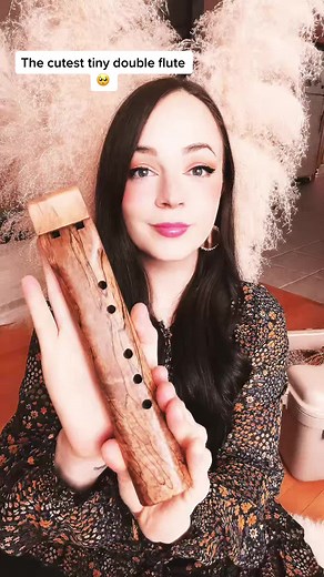 The Cutest Tiny Double Flute for Peaceful Sound Healing 🌿