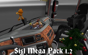 Euro Truck Simulator 2 - SiSL Mega Kabin Aksesuarları Paketi v1.2