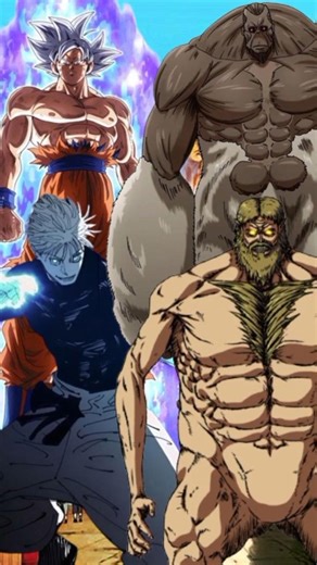 GOKU GOJO SATORU VS BEAST TITAN #goku #gojosatoru #vs #beastitan #shorts #shortvideo #attackontitan