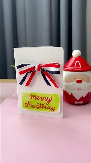 How to Make a Christmas Card 🎀 | Easy DIY