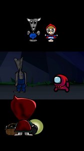 64K views · 831 reactions | Mini Crewmate Kills Little Red Riding Hood Analog Horror #animation | Genius Seconds | Facebook