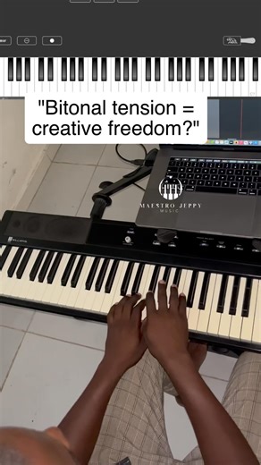 Maestro Jeppy on Instagram: "C major vs F# major two worlds, one tritone apart. A bold bitonal experiment that stretches harmonic boundaries. #BitonalExploration #Bitonality #TritonePower #PianoExperiment #AdvancedHarmony #JazzPiano #ModernPiano #PianoTheory #Polytonality #MusicExploration #PianoChallenge #piano #learning"